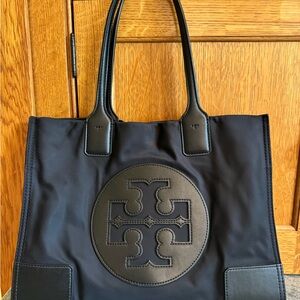 Tory Burch Black Small Ella Tote Bag